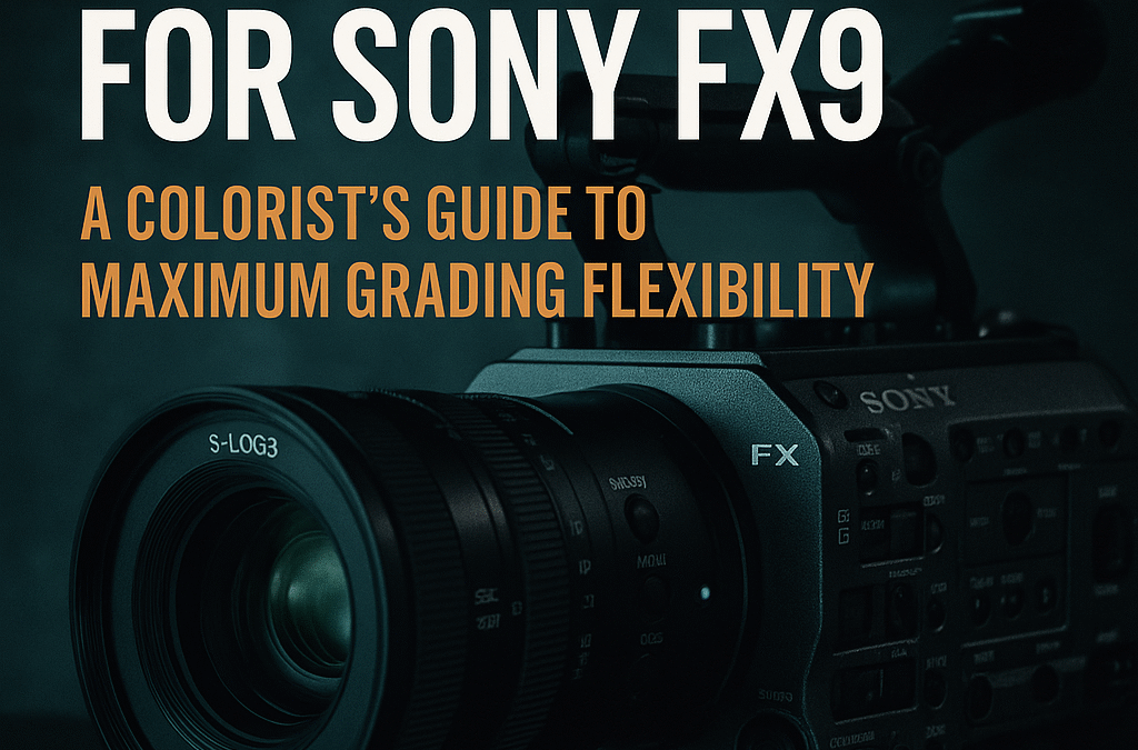 Sony FX9 color grading settings for professional post-production