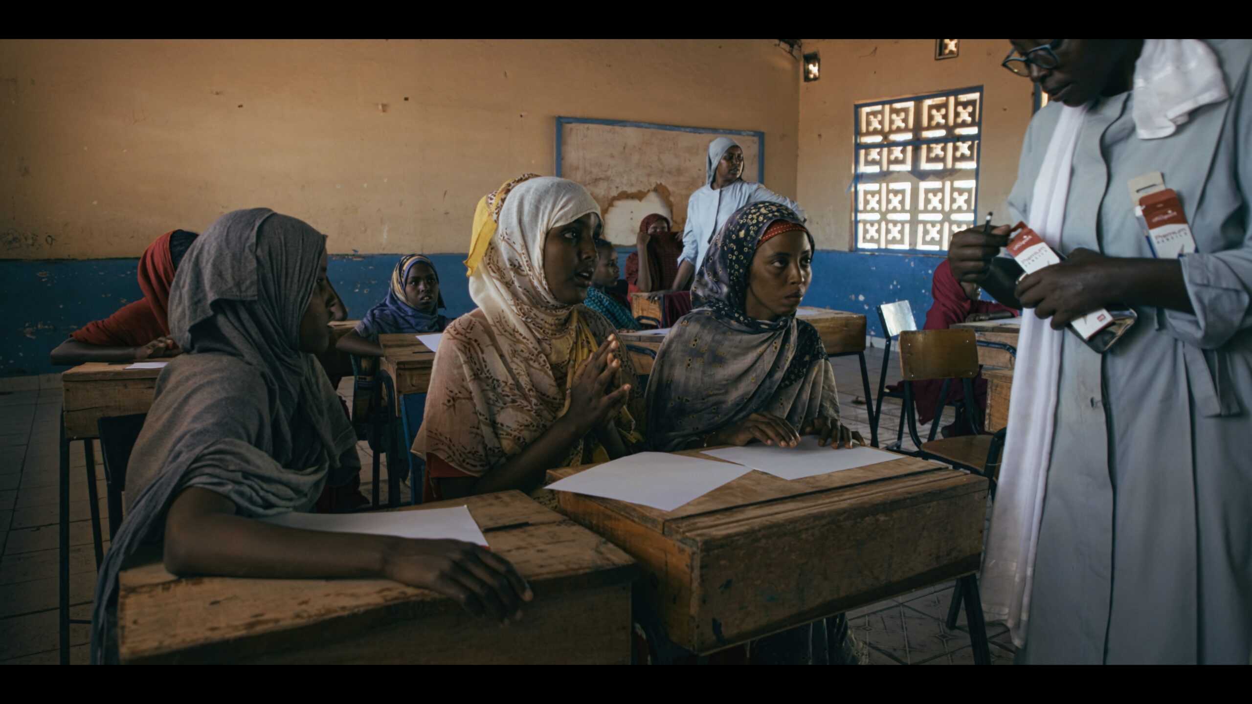 Wajir Girls’ Town documentary color grading -classroom scene